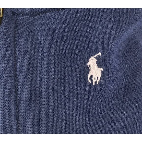 POLO RALPH LAUREN BLUE FULL ZIP HOODIE – TODDLER SIZE 5 - COTTON BLEND - Picture 6 of 11